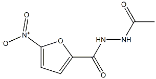 N'-ACETYL-5-NITRO-FUROHYDRAZIDE 化学構造式