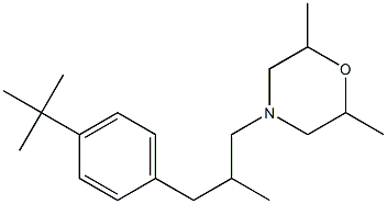 2,6-DIMETHYL-4-(3-(4-(1,1-DIMETHYLETHYL)PHENYL)-2-METHYLPROPYL)MORPHOLINE 结构式