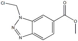 METHYL1-(CHLOROMETHYL)-1H-BENZOTRIAZOLE-6CARBOXYLATE 结构式