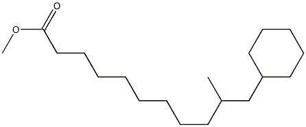 9-(CYCLOHEXYL-2-PROPYL)NONANOICACID,METHYLESTER Structure