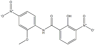 2'-METHOXY-4'-NITRO-3-NITROSALICYLANILIDE Struktur