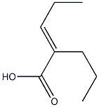 2-PENTENOICACID,2-N-PROPYL-,,结构式
