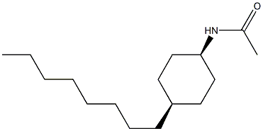 CIS-N-ACETYL-4-N-OCTYLCYCLOHEXYLAMINE Structure