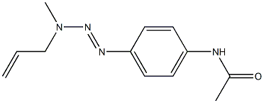1-(4-ACETAMIDOPHENYL)-3-METHYL-3-ALLYLTRIAZENE Structure