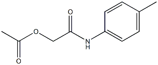 N-ACETOXYACETYL-PARA-TOLUIDINE Structure