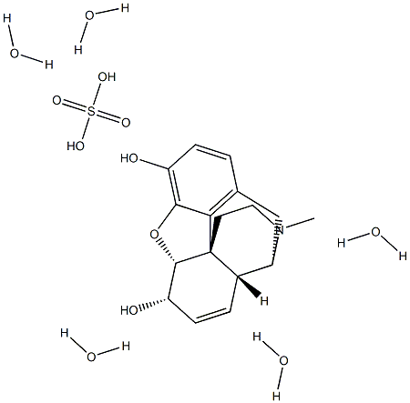 MORPHINESULPHATEPENTAHYDRATE 结构式