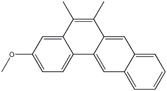 3-METHOXYDIMETHYLBENZANTHRACENE Structure