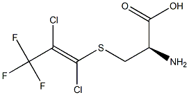 S-(1,2-DICHLORO-3,3,3-TRIFLUORO-1-PROPENYL)-L-CYSTEINE Structure