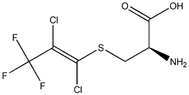 S-(1,2-DICHLORO-3,3,3-TRIFLUORO-1-PROPENYL)-L-CYSTEINE Struktur