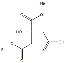 SODIUMPOTASSIUMHYDROGENCITRATE Structure