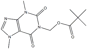 1-(PIVALOYLOXYMETHYL)THEOBROMINE Structure