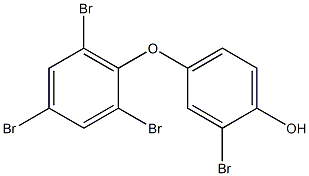 2-BROMO-4(2,4,6-TRIBROMOPHENOXY)PHENOL 化学構造式
