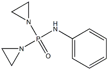 BIS(1-AZIRIDINYL)-N-PHENYLPHOSPHINICAMIDE 化学構造式