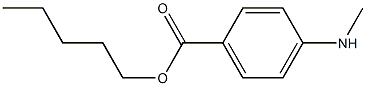 AMYL-PARA-METHYLAMINOBENZOATE Structure