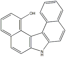 DIBENZO(C,G)CARBAZOLE,13-HYDROXY- Struktur