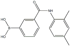 3-[(2,4-Dimethylphenyl)carbamoyl]benzeneboronicacid98%,,结构式
