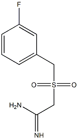 2-(3-FLUOROPHENYLMETHANESULPHONYL)ACETAMIDINE Structure