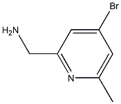 (4-Bromo-6-methylpyridin-2-yl)methylamine Structure