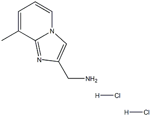 (8-Methylimidazo[1,2-a]pyridin-2-yl)methylaminedihydrochloride 化学構造式