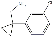 [1-(3-Chlorophenyl)cyclopropyl]methylamine 结构式