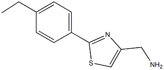 [2-(4-Ethylphenyl)thiazol-4-yl]methylamine Struktur