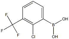 2-Chloro-3-(trifluoromethyl)phenylboronicacid 化学構造式