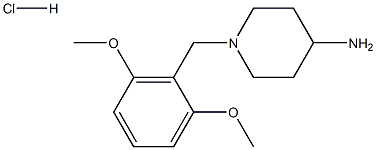 4-Amino-1-(2,6-dimethoxybenzyl)piperidinehydrochloride 结构式