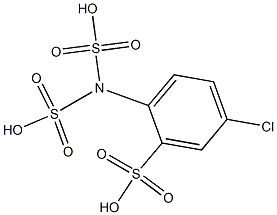 p-Chloroanilinetrisulfonicacid,,结构式