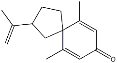 6,10-dimethyl-2-prop-1-en-2-yl-spiro[4.5]deca-6,9-dien-8-one 化学構造式