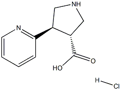 (+-)-trans-4-(2-pyridinyl)-pyrrolidine-3-carboxylic acid hydrochloride