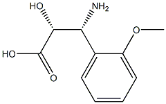 (2R,3R)-3-Amino-2-hydroxy-3-(2-methoxy-phenyl)-propanoic acid Struktur