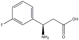 (R)-3-Amino-3-(3-fluoro-phenyl)-propanoic acid Structure