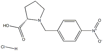 (R)-alpha-(4-nitro-benzyl)-proline hydrochloride 结构式