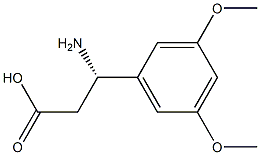 (S)-3-Amino-3-(3,5-dimethoxy-phenyl)-propanoic acid Structure