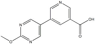 5-(2-Methoxypyrimidin-5-yl)-nicotinic acid Struktur