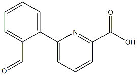 6-(2-Formylphenyl)-picolinic acid 化学構造式