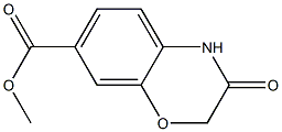 3-Oxo-3,4-dihydro-2H-benzo[1,4]oxazine-7-carboxylic acid methyl ester 化学構造式