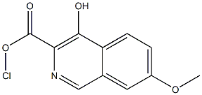 Chloro-4-hydroxy-7-methoxy-isoquinoline-3-carboxylic acid,,结构式