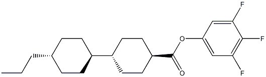 3,4,5-trifluorophenyl trans-4-(trans-4-propylcyclohexyl)cyclohexanecarboxylate Structure
