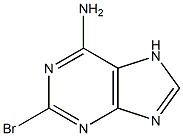 2-溴-6-氨基嘌呤,,结构式