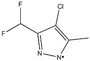 (4-Chloro-3-difluoromethyl-5-methyl-pyrazol-1-yl)- 化学構造式