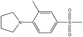 1-[(2-Methyl-4-methylsulfonyl)phenyl]pyrrolidine- Structure