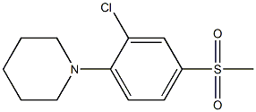 1-[2-Chloro-4-(methylsulfonyl)phenyl]piperidine- Struktur