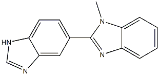 1-Methyl-1H,1'H-[2,5']bibenzoimidazolyl-5-,,结构式