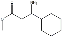 3-Amino-3-cyclohexyl-propionic acid methyl ester Structure