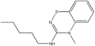 4-Methyl-3-(pentylamino)-4H-1,2,4-benzothiadiazin- 结构式