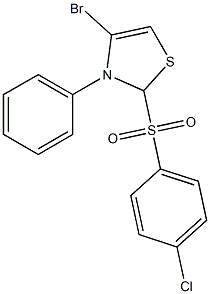 Phenyl 4-bromo-2-(4-chlorophenylsulfonyl)thiazole-