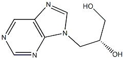 (2R)-3-(9H-purin-9-yl)propane-1,2-diol Structure