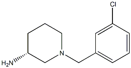 (3R)-1-(3-chlorobenzyl)piperidin-3-amine Structure