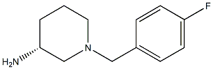 (3R)-1-(4-fluorobenzyl)piperidin-3-amine Structure